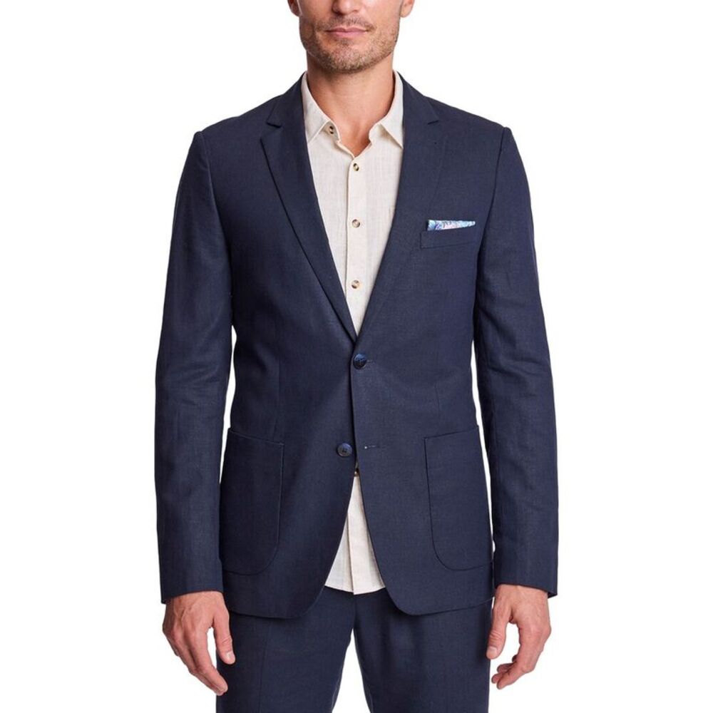Paisley & Gray Mens Dover Linen-Blend Jacket
